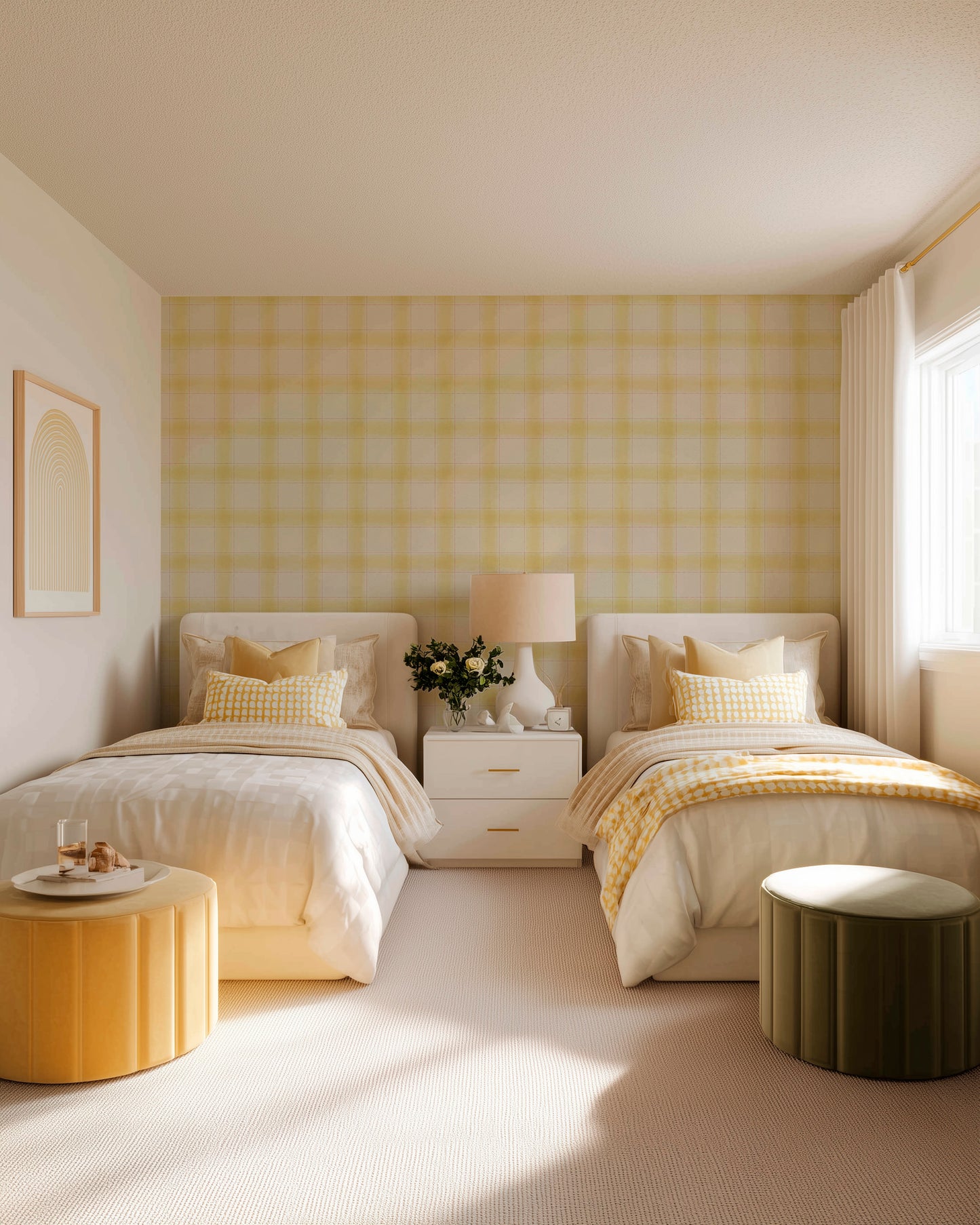 WATERCOLOR CHECKERED WALLPAPER
